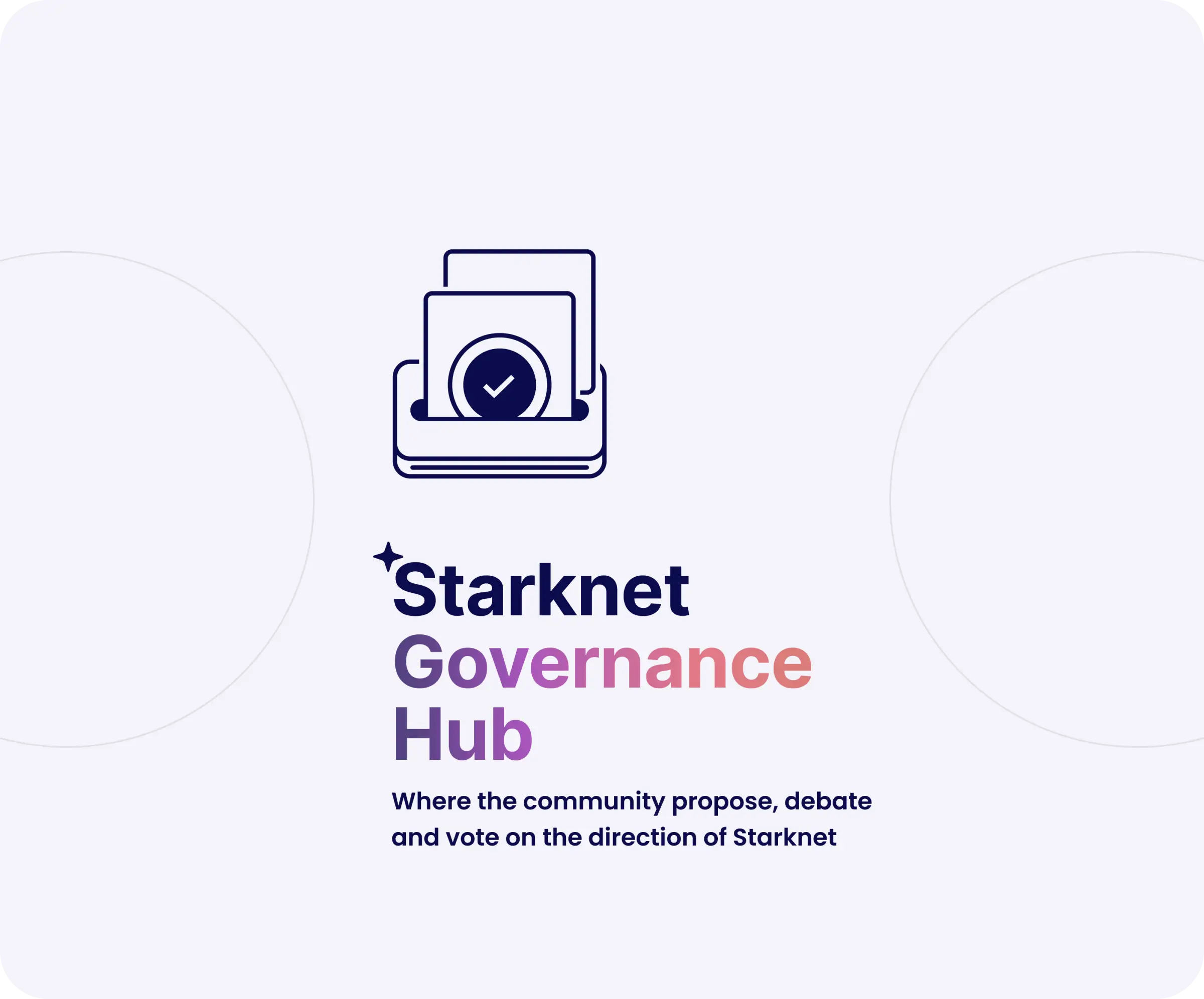 Starknet Governance Hub